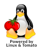 Linux Tux Penguin holding a tomato
